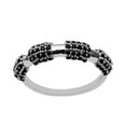 thumbnail image 3 of Stackable Round Black Spinel Gemstone 925 Sterling Silver Women Valentines Day Gifts Ring US-7.5, 3 of 3
