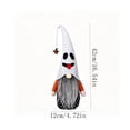 thumbnail image 2 of Diceymbol Halloween Ghost Face Tall Plush Gnome Mini Pumpkin Hanging Charm for Farmhouse Backyard Fall Table Decor 16 Inch, 2 of 8
