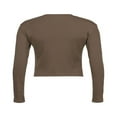 thumbnail image 4 of T-shirt Décontracté d'Automne pour Femmes à Manches Longues, Imprimé Vintage, Col, Nombril Exposé, 4 of 7