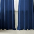 thumbnail image 4 of RT Designers Collection Nancy Faux Luxurious Silk Grommet Curtain Panel 54" x 63" Navy, 4 of 4