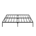 thumbnail image 4 of King Size Platform Bed Frame, Metal Bed Frame with Sturdy Slat Support, Bed Frame with Under Bed Storage, No Box Spring Needed, Noise-free Design, Easy Assembly, for Teen Adult, Black, 4 of 7