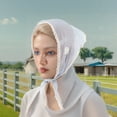 thumbnail image 2 of Unique Bargains 1 Pc Country Style Triangle Bandana Flower Turban Crochet Hair Scarf for Women Sky Blue, 2 of 5