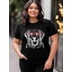 thumbnail image 4 of Women's T-Shirt,Short Sleeve Tee Shirts Casual Tops Dog with Glasses Crewneck T Shirt for Women, 4 of 8