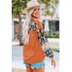 thumbnail image 3 of ABPHQTO Top de manga floral con estampado floral de Thankful Grateful Blessed para mujer de color marrón, 3 of 5