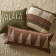 thumbnail image 4 of Bouclair Black Ziad Plaid Decorative Pillow, 4 of 10