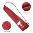 thumbnail image 3 of Unique Bargains Velvet Lining Drawstring Soft Badminton Racquet Cover Bag Pouch, Red, 3 of 7