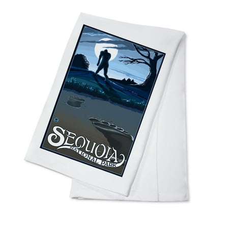 

Sequoia National Park California Bigfoot (100% Cotton Tea Towel Decorative Hand Towel Kitchen and Home)
