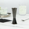 thumbnail image 4 of Bar Lux 1 oz / 2 oz Black Stainless Steel Jigger - Japanese Style - 1 count box, 4 of 11