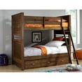 thumbnail image 2 of My Home Furnishings Logan Engineered Hard Wood Twin Bunk Bed in Driftwood, 2 of 2