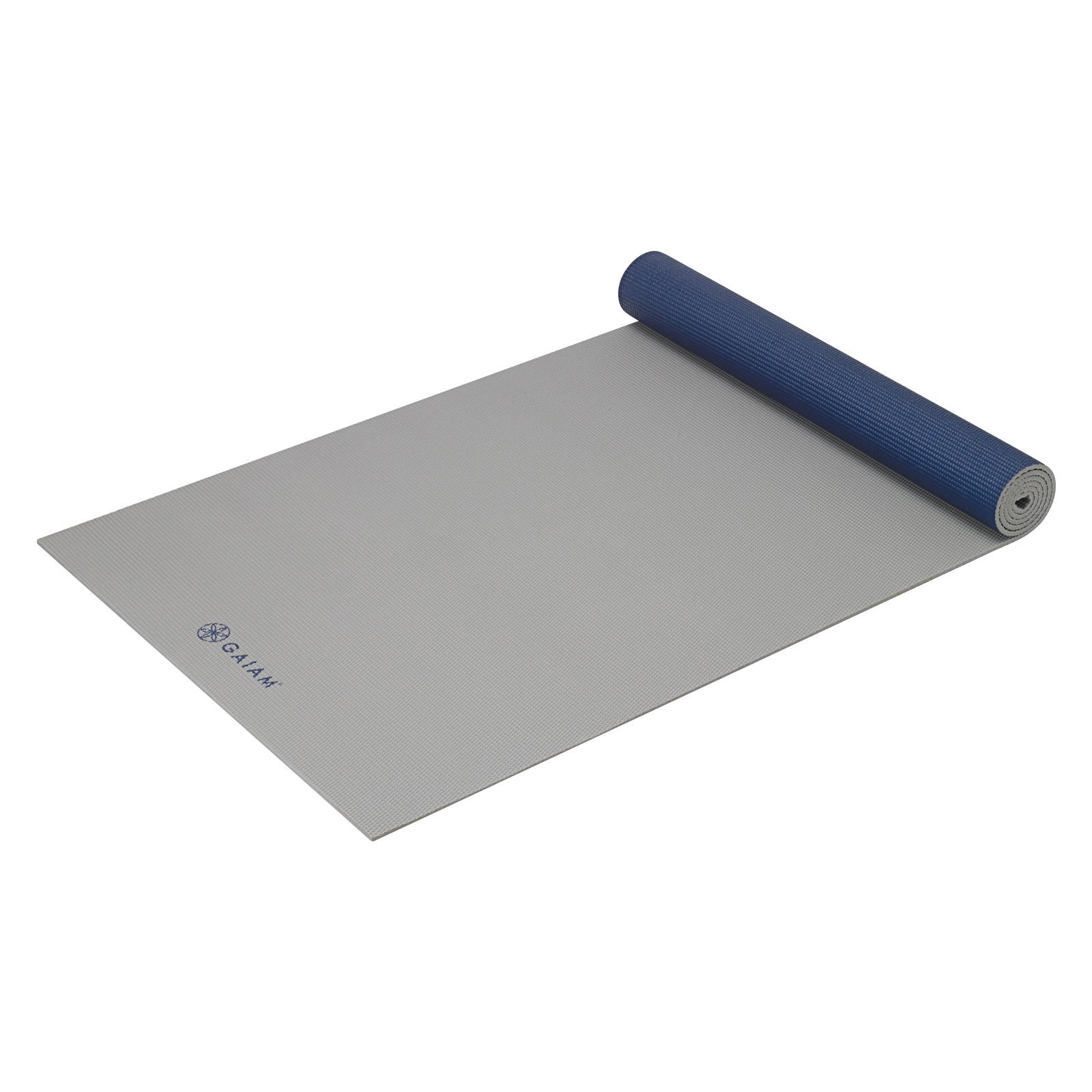 Gaiam Premium 2-Color Yoga Mat, Icy Frost, 5mm