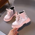 thumbnail image 3 of Mgmyaa Girls' Ankle Boots with Heart Print, Fashionable Casual Boots for Little and Big Kids, 3 of 8