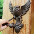 thumbnail image 1 of Minkissy 1Pcs Vintage Owl Door Handle Pull Iron Knocker for Home Use 8.9*7in, 1 of 8