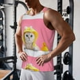 thumbnail image 5 of Gukieu A Funny Cat Print Men's Quick Dry Fitness Vest, Round Neck Sleeveless Fitness Bodybuilding Top-Medium, 5 of 7