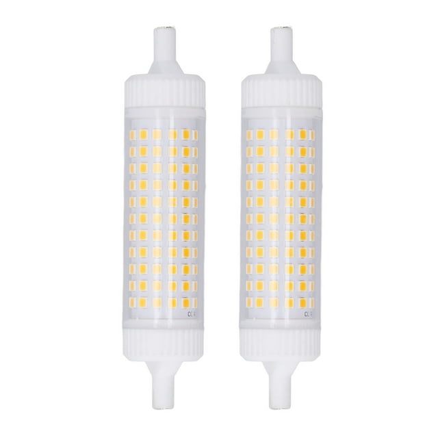 Bombilla R7s regulable de 118 mm con doble extremo y protección ocular, 154 LED, 15 W, para lámpara de pie de escenario (2 unidades)