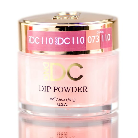 Peach Jealousy (110) , DND DC Pinks DIP POWDER for Nails, Daisy Dipping, Daisy Hair Scalp - Pack of 1 w/ Sleek Teasing Comb