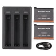 thumbnail image 2 of 3 Slots Camera Battery , Standard Portable Professional High Performance Efficient Action Camera Battery   For Action Camera Accessories, 2 of 8