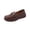 Coffee, variant on Willtoo Womens Wide Toe Loafers Slip On Comfort Platform Walking Shoes Casual Non Slip Flat Loafers for Daily Work Wear