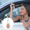 thumbnail image 6 of Unique Bargains Leather Key Fob, PU Leather Key Fobs with Key Rings Keychain Holder Pink, 6 of 6