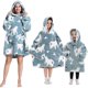 thumbnail image 1 of Sudadera con capucha a juego para la familia para mujer, manta de Sherpa de franela de felpa de gran tamaño, sudadera cálida para Halloween, ropa de casa gruesa para mujer, invierno, 1 of 4