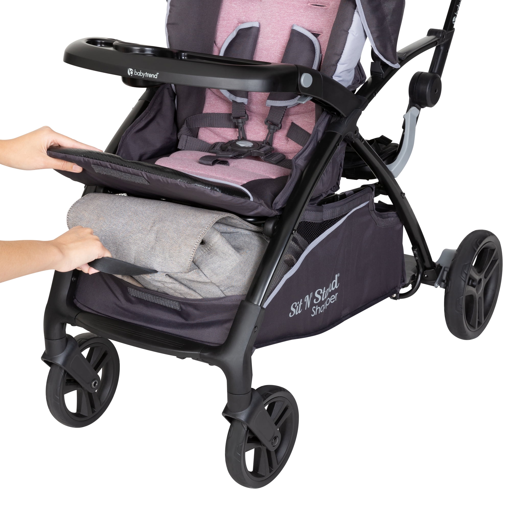 sit n stand 5 in 1 shopper travel system