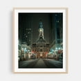 thumbnail image 2 of Broad Street & City Hall, Philadelphia - Philadelphia Pennsylvania Photography Cityscape Architecture Nightlife Street Photography Skyline Vintage Travel Poster Unframed Wall Art Print 20 x 24 inches, 2 of 13