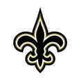 thumbnail image 2 of Wall Clock Home Decor or for a Patio/RV/Game Room 10" Round Silver Edge with a Black Face Featuring Your Choice of a Football Team Logo Vinyl Decal - FREE Battery Included (Saints Emblem), 2 of 2