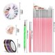 thumbnail image 2 of Diseñador de bolígrafos para uñas, herramienta para decoración de uñas, pinceles para pintar uñas, herramienta para hacer puntos en las uñas, papel de aluminio para uñas, cinta para manicura, 2 of 5