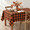 Orange Black-55" x 80" (Rectangular), variant on Plaid Fall Tablecloth Thanksgiving Rectangle 55x80 Orange Black