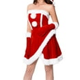 thumbnail image 4 of Mialoley Accessoires de Costume de Noël pour Femmes, Vêtements de Cosplay, Robe Sans Bretelles, 4 of 10