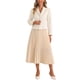 thumbnail image 2 of BLAZERS DE TWEED INSPIRADORES CHIC PARA MUJERES, CON SOLAPA, ABIERTO EN FRONTAL, MANGAS LARGAS, TAMAÑO XL, BLANCO, 2 of 6