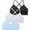 Black/White/Light Blue, variant on Livona Racerback Training Bra for Girls- 3 Pack Seamless Sports Bra, Padded Everyday Bra Bralette,Crop Cami Tank Top (6-14)