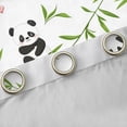 thumbnail image 4 of Castle Fairy Black White Panda Curtains Pack of 2 (42x84 Each),Bow Curtains Blackout, 4 of 6