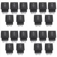 thumbnail image 1 of 20 Pzs 6 DPDT Negro Interruptor Basculante de On/Off/On de Boton AC 250V/15A 125V/20A, 1 of 5