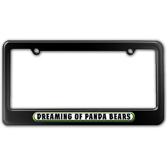 Dreaming of Panda Bears License Plate Frame