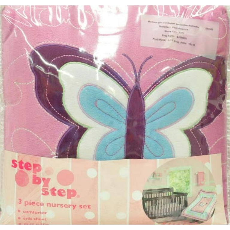 Butterfly crib top bedding walmart