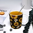 thumbnail image 5 of Yiaed Sunflowers And Bww Print Ceramics Coffee,Large Handle Design,Extra Large Tea and Coffee Cup for Office and Home Mugs, 5 of 6