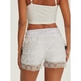 thumbnail image 2 of Caoirhny Women's Lace Bloomer Shorts Bow Decor Elastic Waist Slim Short Pants Streetwear Lolita Bottom Shorts, 2 of 9
