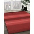 thumbnail image 3 of Ahgly Company Machine Washable Indoor Round Transitional Red Area Rugs, 5' Round, 3 of 7