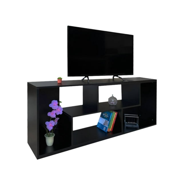 Mueble PARA TV DECOMOBIL Mesa Centro De Entretenimiento Negro Mate