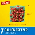 thumbnail image 4 of Glad Zipper Gallon Freezer Double Seal Storage Bags, 7 Count, 4 of 10