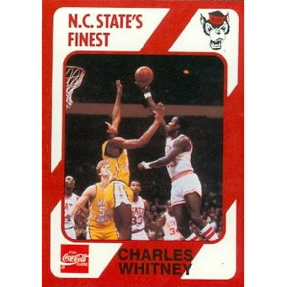 Charles Whitney Carte de Basketball (N.c. North Carolina State) 1989 Collection Collégiale No.138