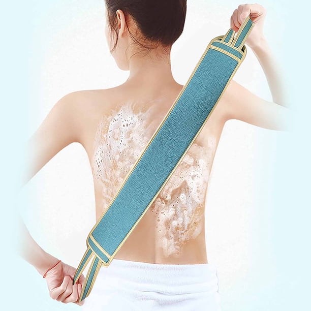 Xihbxyly Juego de Toallas de Baño de Doble Cara, Exfoliante para La Espalda, Guantes Elásticos, Bolas de Baño con Espuma, Elimina Piel Muerta, Mejora La Circulación, Baño Relajante, Juego de 3 Piezas