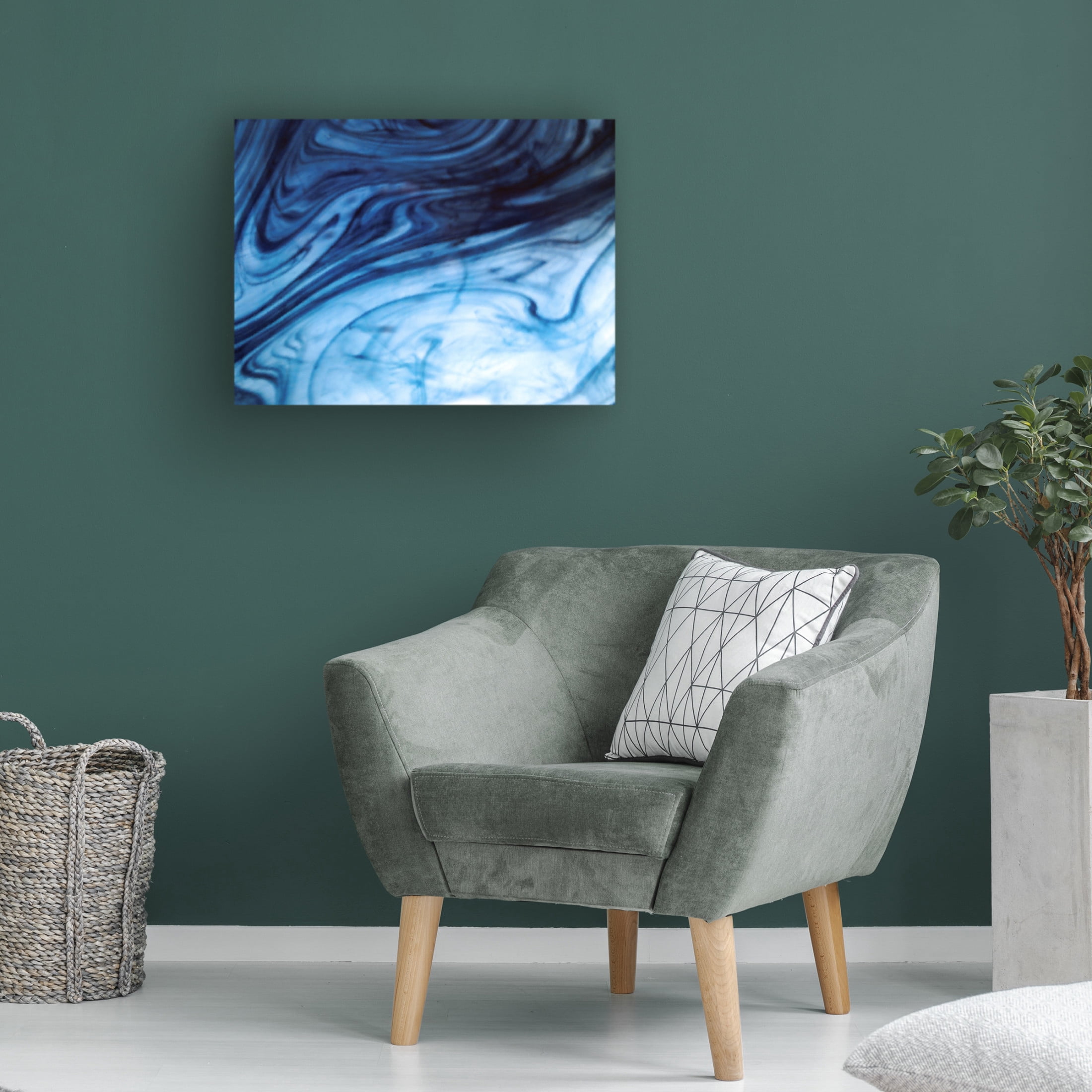 Canvas Wall Art - Clive Branson 'Abstract Wave' Wall Art for Living Room, Bedroom, or Office Décor by Trademark Fine Art - 19 x 14 Inches