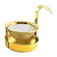 thumbnail image 3 of simhoa 360 Rotatable Tea Strainer with Handle Teaware Fine Mesh Kitchen Tool golden, 3 of 8