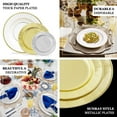 thumbnail image 4 of Efavormart 25 Pack | 13" Gold Sunray Heavy Duty Disposable Paper Charger Plates, 4 of 11