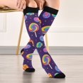 thumbnail image 5 of FORMRS Womens Knee High Socks Casual Long Thick Travel Daily Wear, 1 Pair, Candy Carnival, 5 of 6