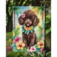 thumbnail image 3 of Chocolate Poodle Luau Garden Flag 11.25 in x 15.5 in, 3 of 5