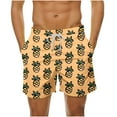 thumbnail image 2 of Xysaqa Men's Swim Trunks Pineapple Beach Board Shorts Swimsuits for Men Big & Tall Above Knee Sports Swimwear Summer Holiday Bathing Suits with Pockets S-5XL, 2 of 6