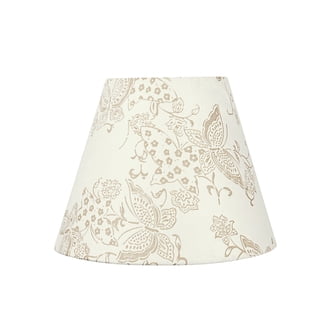 58302 Drum Shape UNO Lamp Shade, Off White 8"x8"x8