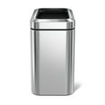 thumbnail image 4 of simplehuman 25 Liter / 6.6 Gallon Slim Open Top Trash Can, Commercial Grade Heavy Gauge Brushed Stainless Steel, 4 of 7